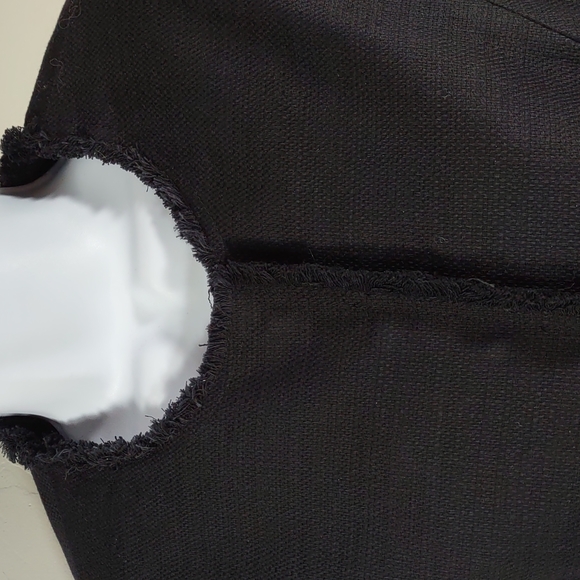 Monterey Bay Slub Woven Cotton Jacket w/Fringe Trim - Picture 4 of 10